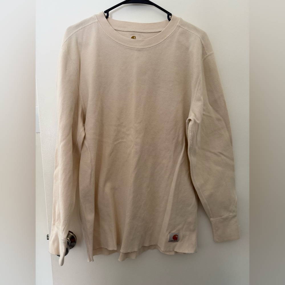 Vintage Carhartt Beige Long Sleeve Shirt